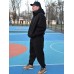 Костюм Oversize утепленный чёрный